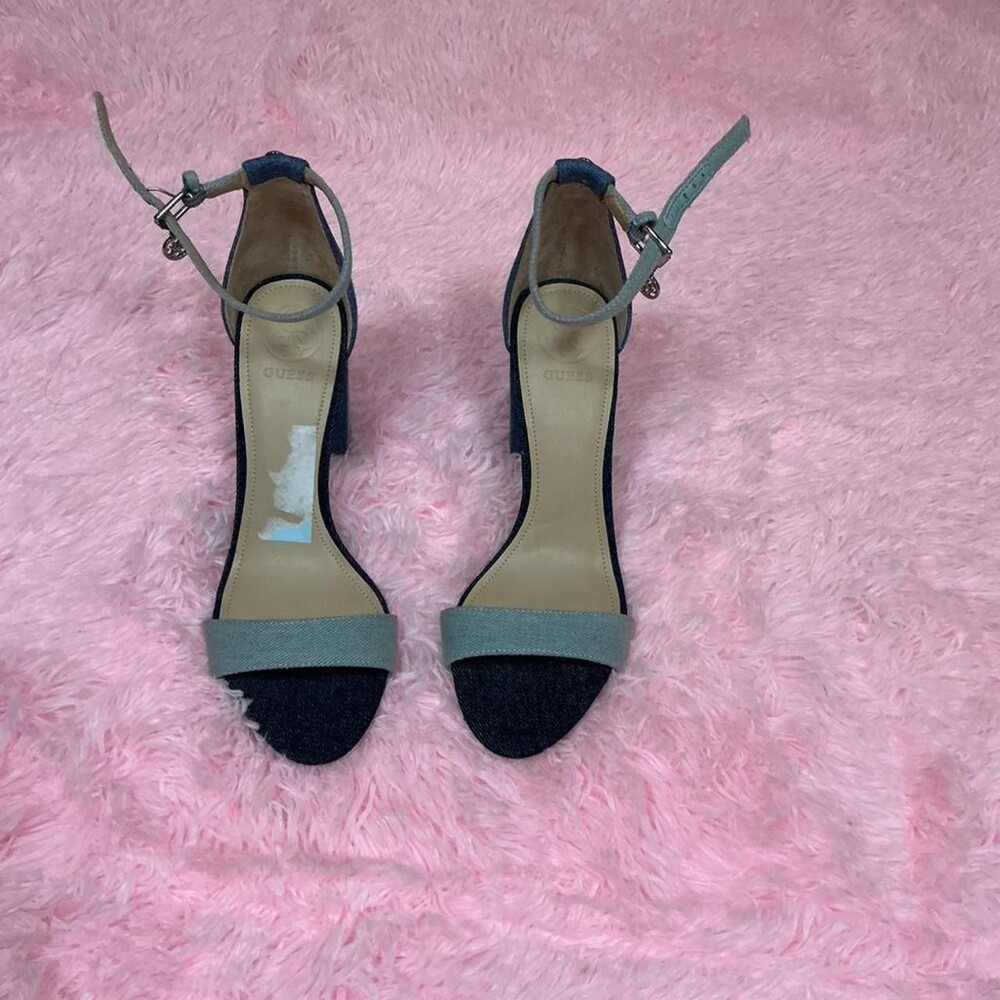 Guess Blue Denim Heels